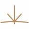 Ekena Millwork Alberta Smooth Timber Gable Bracket, Western Red Cedar, 96"W x 60"H x 3 1/2"D x 3 1/2"F, 15/12 Pitch GBW096X60X0404ALB00SWR - alternate 1